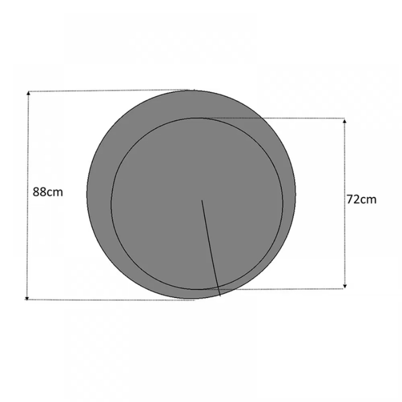 Καθρέπτης τοίχου Moon Megapap χρώμα λευκό Ø88x2,2εκ. Καθρέπτης τοίχου Moon Megapap χρώμα λευκό Ø88x2,2εκ.