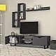 Σύνθεση τηλεόρασης Lonsa Megapap χρώμα γκρι 160x35x40εκ. Σύνθεση τηλεόρασης Lonsa Megapap χρώμα γκρι 160x35x40εκ.