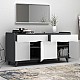 Μπουφές μελαμίνης Sila Megapap χρώμα λευκό - γκρι 140x45x72εκ. Μπουφές μελαμίνης Sila Megapap χρώμα λευκό - γκρι 140x45x72εκ.