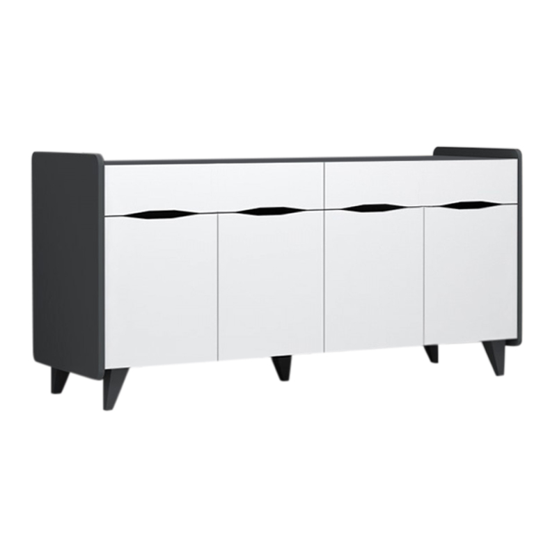 Μπουφές μελαμίνης Sila Megapap χρώμα λευκό - γκρι 140x45x72εκ. Μπουφές μελαμίνης Sila Megapap χρώμα λευκό - γκρι 140x45x72εκ.