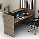 Γραφείο υποδοχής - reception Lemmon Megapap χρώμα καρυδί 160x70x110εκ. Γραφείο υποδοχής - reception Lemmon Megapap χρώμα καρυδί 160x70x110εκ.