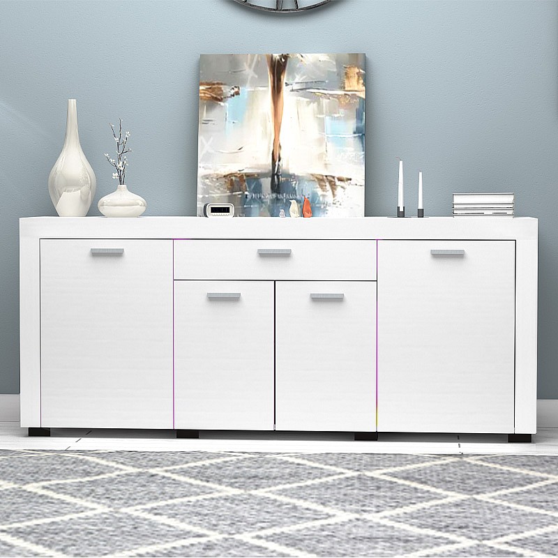 Μπουφές Joseph Megapap χρώμα λευκό 177x40x76εκ.