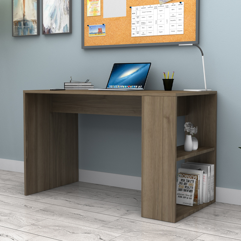 Γραφείο εργασίας Mikro Megapap χρώμα καρυδί 120x60x75εκ.