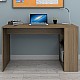 Γραφείο εργασίας Mikro Megapap χρώμα καρυδί 120x60x75εκ.