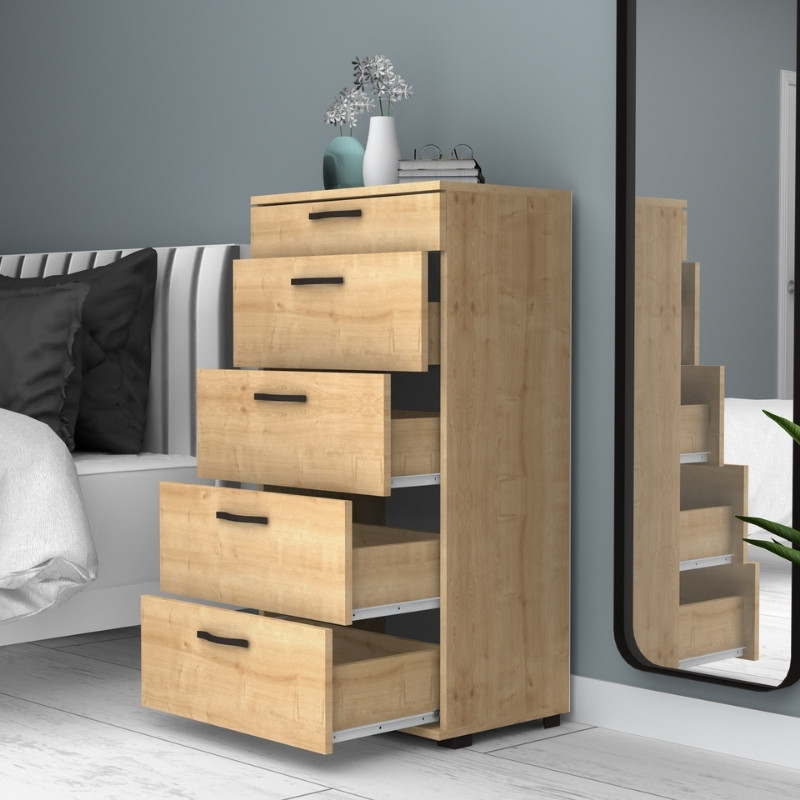 Συρταριέρα Helia Megapap χρώμα φυσικό οξιάς 60x44x108εκ. Συρταριέρα Helia Megapap χρώμα φυσικό οξιάς 60x44x108εκ.