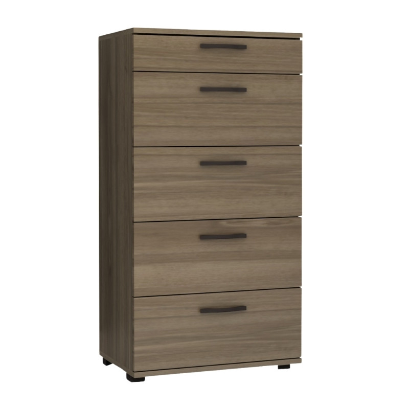 Συρταριέρα Helia Megapap χρώμα καρυδί 60x44x108εκ.