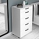 Συρταριέρα Helia Megapap χρώμα λευκό 60x44x108εκ. Συρταριέρα Helia Megapap χρώμα λευκό 60x44x108εκ.