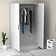 Ντουλάπα ρούχων Victoria Megapap δίφυλλη χρώμα λευκό 100x60x181εκ. Ντουλάπα ρούχων Victoria Megapap δίφυλλη χρώμα λευκό 100x60x181εκ.