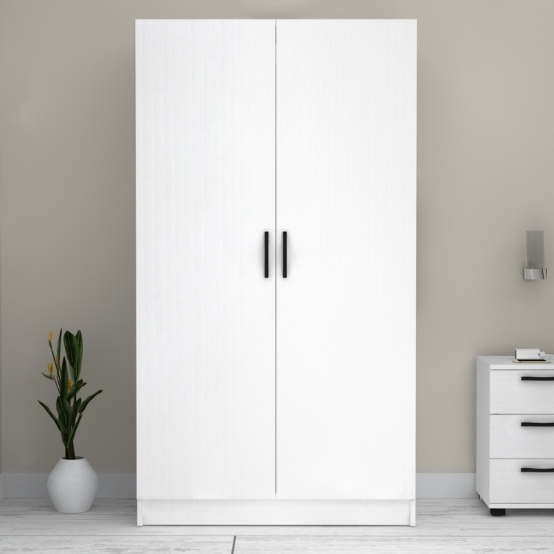Ντουλάπα ρούχων Victoria Megapap δίφυλλη χρώμα λευκό 100x60x181εκ. Ντουλάπα ρούχων Victoria Megapap δίφυλλη χρώμα λευκό 100x60x181εκ.