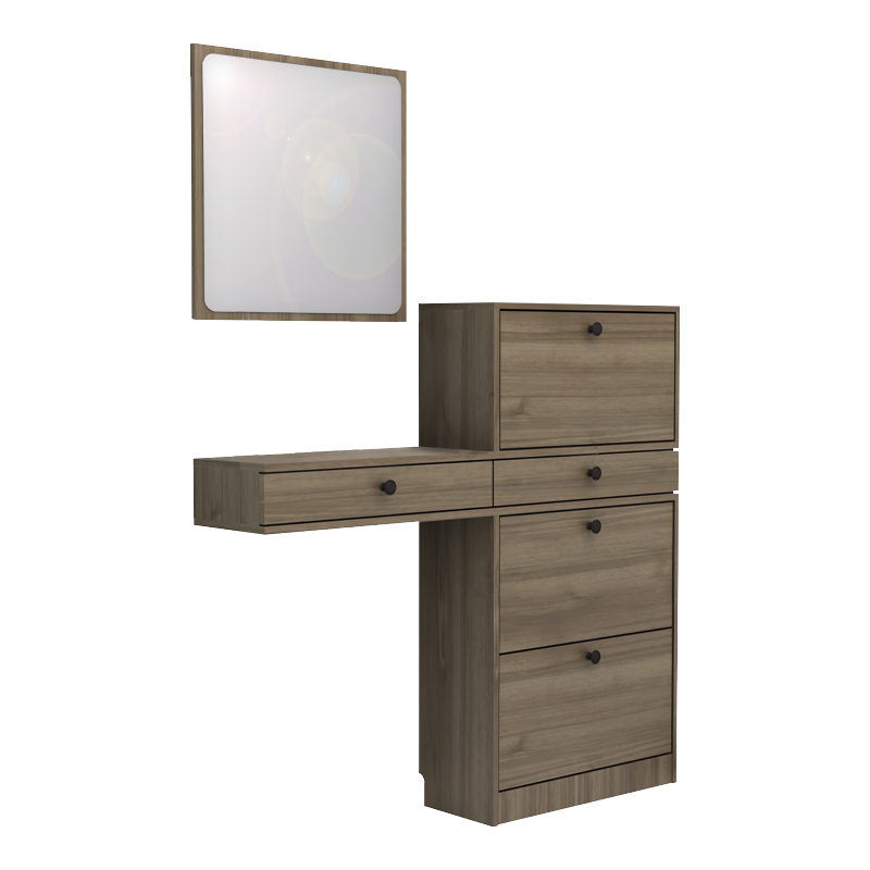 Έπιπλο εισόδου Pego Megapap χρώμα καρυδί 130x30x123,3εκ. Έπιπλο εισόδου Pego Megapap χρώμα καρυδί 130x30x123,3εκ.