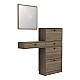 Έπιπλο εισόδου Pego Megapap χρώμα καρυδί 130x30x123,3εκ. Έπιπλο εισόδου Pego Megapap χρώμα καρυδί 130x30x123,3εκ.