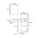 Έπιπλο εισόδου Pego Megapap χρώμα καρυδί 130x30x123,3εκ. Έπιπλο εισόδου Pego Megapap χρώμα καρυδί 130x30x123,3εκ.