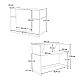 Γραφείο υποδοχής - reception Gemini Megapap χρώμα λευκό 90x50x110εκ. Γραφείο υποδοχής - reception Gemini Megapap χρώμα λευκό 90x50x110εκ.