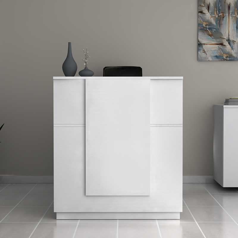 Γραφείο υποδοχής - reception Gemini Megapap χρώμα λευκό 100x70x110εκ. Γραφείο υποδοχής - reception Gemini Megapap χρώμα λευκό 100x70x110εκ.