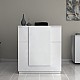 Γραφείο υποδοχής - reception Gemini Megapap χρώμα λευκό 100x70x110εκ. Γραφείο υποδοχής - reception Gemini Megapap χρώμα λευκό 100x70x110εκ.