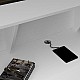Γραφείο υποδοχής - reception Gemini Megapap χρώμα λευκό 100x70x110εκ. Γραφείο υποδοχής - reception Gemini Megapap χρώμα λευκό 100x70x110εκ.