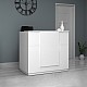 Γραφείο υποδοχής - reception Gemini Megapap χρώμα λευκό 120x70x110εκ. Γραφείο υποδοχής - reception Gemini Megapap χρώμα λευκό 120x70x110εκ.