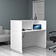 Γραφείο υποδοχής - reception Gemini Megapap χρώμα λευκό 120x70x110εκ. Γραφείο υποδοχής - reception Gemini Megapap χρώμα λευκό 120x70x110εκ.