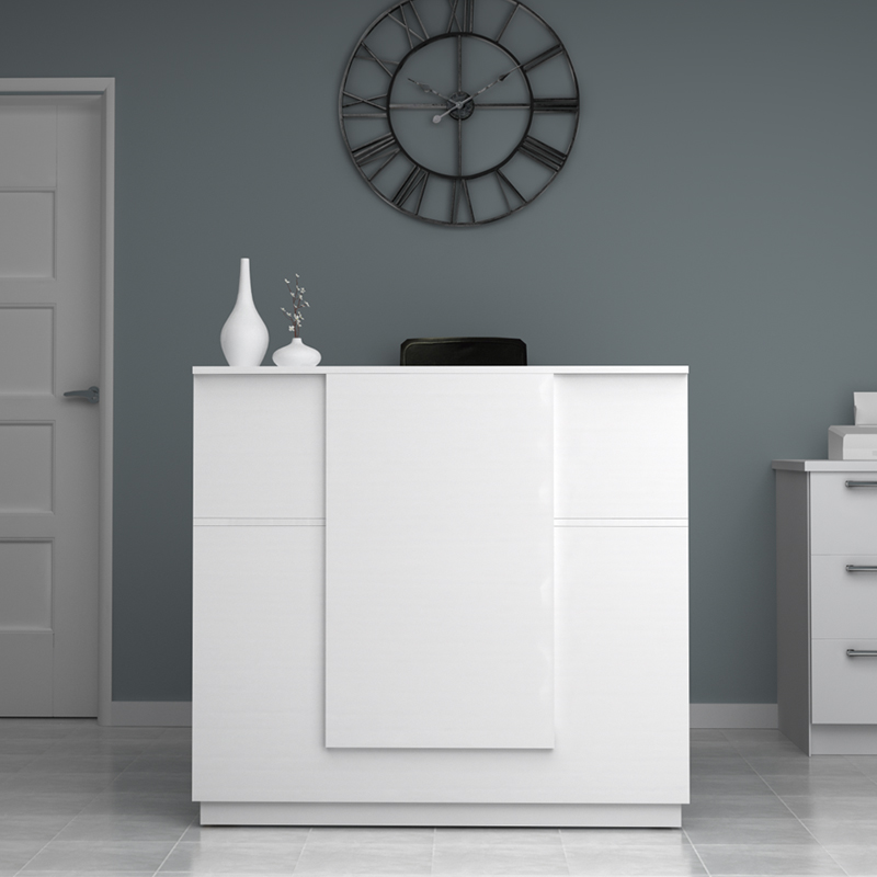 Γραφείο υποδοχής - reception Gemini Megapap χρώμα λευκό 120x70x110εκ. Γραφείο υποδοχής - reception Gemini Megapap χρώμα λευκό 120x70x110εκ.