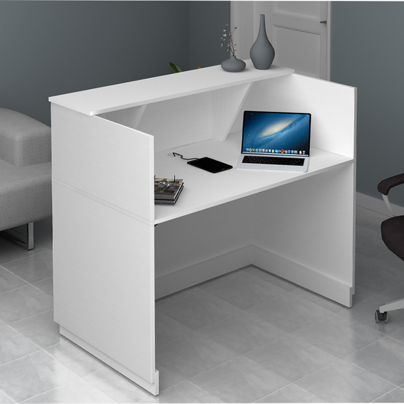 Γραφείο υποδοχής - reception Gemini Megapap χρώμα λευκό 120x70x110εκ. Γραφείο υποδοχής - reception Gemini Megapap χρώμα λευκό 120x70x110εκ.