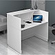 Γραφείο υποδοχής - reception Gemini Megapap χρώμα λευκό 120x70x110εκ. Γραφείο υποδοχής - reception Gemini Megapap χρώμα λευκό 120x70x110εκ.