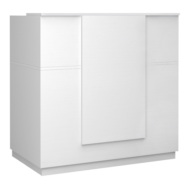Γραφείο υποδοχής - reception Gemini Megapap χρώμα λευκό 120x70x110εκ. Γραφείο υποδοχής - reception Gemini Megapap χρώμα λευκό 120x70x110εκ.