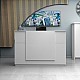 Γραφείο υποδοχής - reception Gemini Megapap χρώμα λευκό 180x70x110εκ. Γραφείο υποδοχής - reception Gemini Megapap χρώμα λευκό 180x70x110εκ.