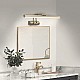 Απλίκα καθρέπτη μπάνιου LED Laura Megapap μεταλλική χρώμα χρυσό ματ 45εκ.