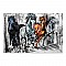 Πίνακας σε καμβά "Running Horses" Megapap ψηφιακής εκτύπωσης 75x50x3εκ.