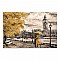 Πίνακας σε καμβά "Big Ben And Yellow Leaves" Megapap ψηφιακής εκτύπωσης 75x50x3εκ.