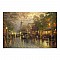 Πίνακας σε καμβά "Wet Streets" Megapap ψηφιακής εκτύπωσης 75x50x3εκ.