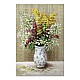 Πίνακας σε καμβά "Flowers in Vase" Megapap ψηφιακής εκτύπωσης 60x90x3εκ.