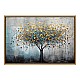 Πίνακας σε καμβά "Gold Tree" Megapap ψηφιακής εκτύπωσης με κορνίζα χρώμα χρυσό 140x100x3εκ.