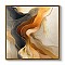 Πίνακας σε καμβά "Sand and Wind Abstract" Megapap ψηφιακής εκτύπωσης με κορνίζα χρώμα χρυσό 100x100x3εκ.
