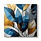 Πίνακας σε καμβά "Botanical Leaves" Megapap ψηφιακής εκτύπωσης 100x100x3εκ.