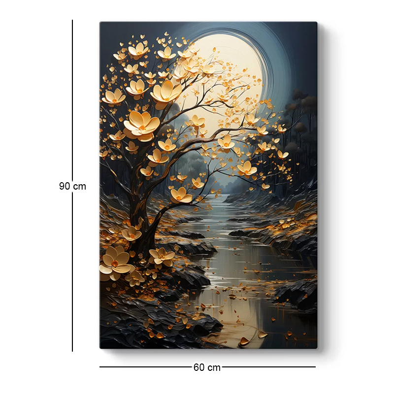 Πίνακας σε καμβά "Dance of Flowers in Moonlight" Megapap ψηφιακής εκτύπωσης 60x90x3εκ. Πίνακας σε καμβά "Dance of Flowers in Moonlight" Megapap ψηφιακής εκτύπωσης 60x90x3εκ.