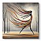 Πίνακας σε καμβά "Abstract Woman" Megapap ψηφιακής εκτύπωσης 60x60x3εκ.