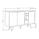 Μπουφές Clara Megapap χρώμα sandstone 142x35,6x83εκ.