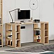 Γραφείο εργασίας Colmar Megapap από μελαμίνη χρώμα sapphire oak 140x60x75εκ Γραφείο εργασίας Colmar Megapap από μελαμίνη χρώμα sapphire oak 140x60x75εκ
