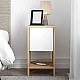 Κομοδίνο Ema Megapap χρώμα sapphire oak - λευκό 30x30x55εκ. Κομοδίνο Ema Megapap χρώμα sapphire oak - λευκό 30x30x55εκ.