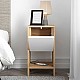 Κομοδίνο Ema Megapap χρώμα sapphire oak - λευκό 30x30x55εκ. Κομοδίνο Ema Megapap χρώμα sapphire oak - λευκό 30x30x55εκ.