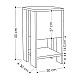 Κομοδίνο Ema Megapap χρώμα sapphire oak - λευκό 30x30x55εκ. Κομοδίνο Ema Megapap χρώμα sapphire oak - λευκό 30x30x55εκ.