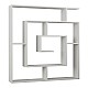 Βιβλιοθήκη Labirent Megapap χρώμα λευκό 125x22x129εκ. Βιβλιοθήκη Labirent Megapap χρώμα λευκό 125x22x129εκ.