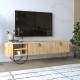 Έπιπλο τηλεόρασης Norfolk Megapap χρώμα φυσικό οξιάς 151x35x43εκ. Έπιπλο τηλεόρασης Norfolk Megapap χρώμα φυσικό οξιάς 151x35x43εκ.