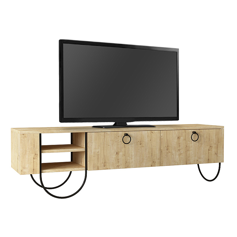 Έπιπλο τηλεόρασης Norfolk Megapap χρώμα φυσικό οξιάς 151x35x43εκ. Έπιπλο τηλεόρασης Norfolk Megapap χρώμα φυσικό οξιάς 151x35x43εκ.