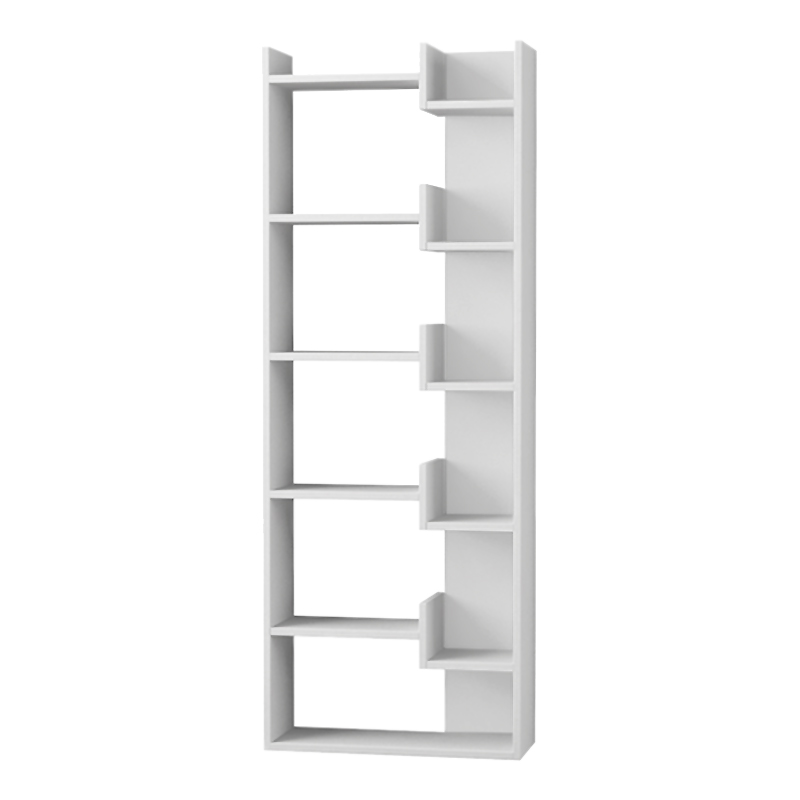 Βιβλιοθήκη Oppa Megapap χρώμα λευκό 60x22x162εκ. Βιβλιοθήκη Oppa Megapap χρώμα λευκό 60x22x162εκ.