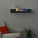 Ραφιέρα τοίχου Simple Megapap χρώμα μαύρο 60x24x10εκ. Ραφιέρα τοίχου Simple Megapap χρώμα μαύρο 60x24x10εκ.