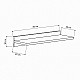 Ραφιέρα τοίχου Simple Megapap χρώμα μαύρο 60x24x10εκ. Ραφιέρα τοίχου Simple Megapap χρώμα μαύρο 60x24x10εκ.