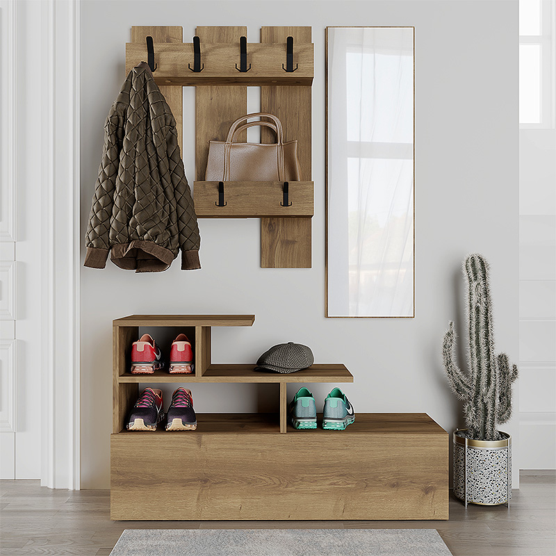 Έπιπλο εισόδου Vesty Megapap χρώμα ανοιχτό καρυδί 100x30x61εκ. Έπιπλο εισόδου Vesty Megapap χρώμα ανοιχτό καρυδί 100x30x61εκ.
