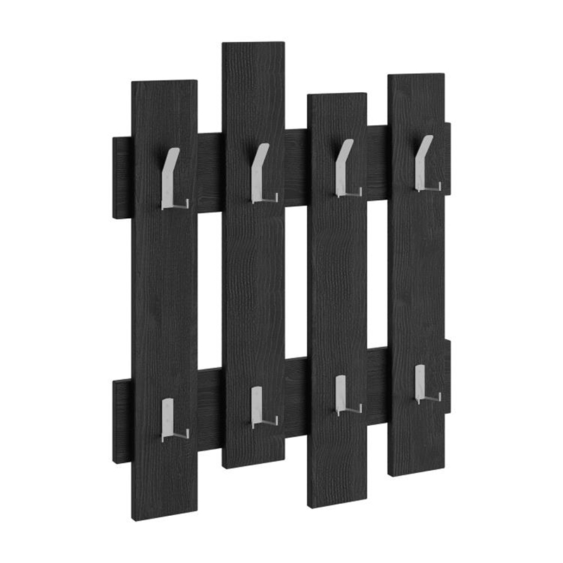 Κρεμάστρα τοίχου Wave Megapap χρώμα black wood 64x4x81εκ. Κρεμάστρα τοίχου Wave Megapap χρώμα black wood 64x4x81εκ.